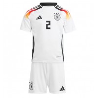 Camisa de time de futebol Alemanha Antonio Rudiger #2 Replicas 1º Equipamento Infantil Europeu 2024 Manga Curta (+ Calças curtas)